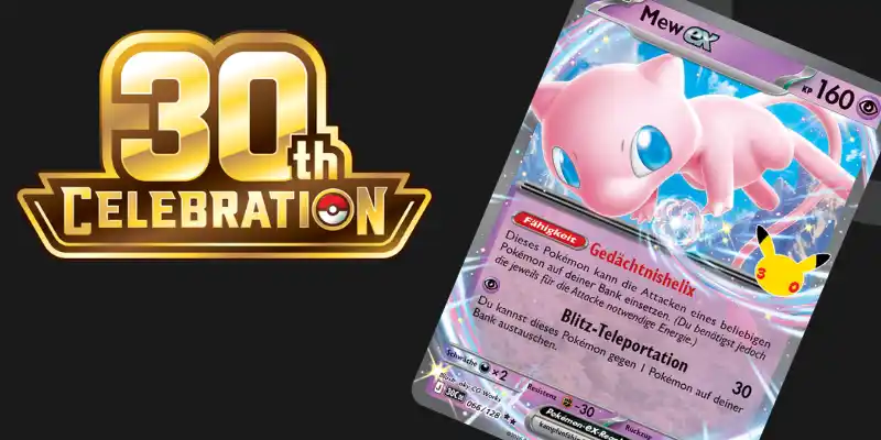 Pokémon Sammelkartenspiel 30 Jahre: 16 neue Karten enthüllt