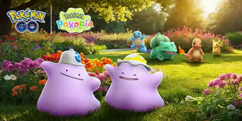 Évènement Célébration pour Pokémon Pokopia dans Pokémon GO : Métamorph à l'honneur