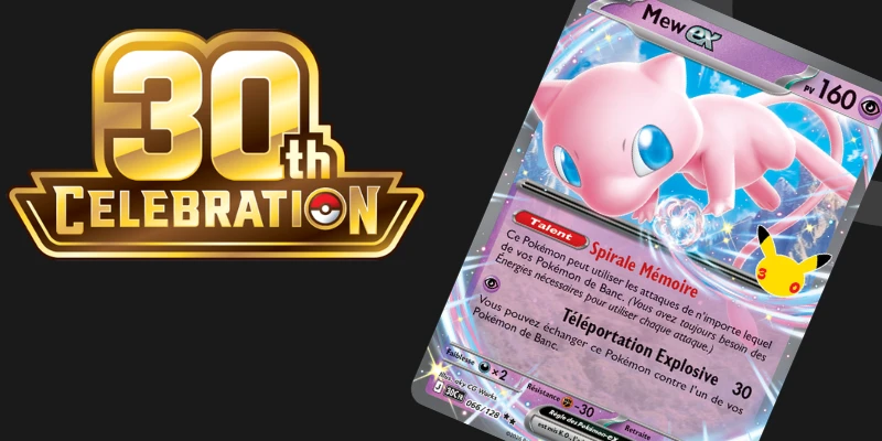 Extension 30e Anniversaire TCG : 16 nouvelles cartes révélées