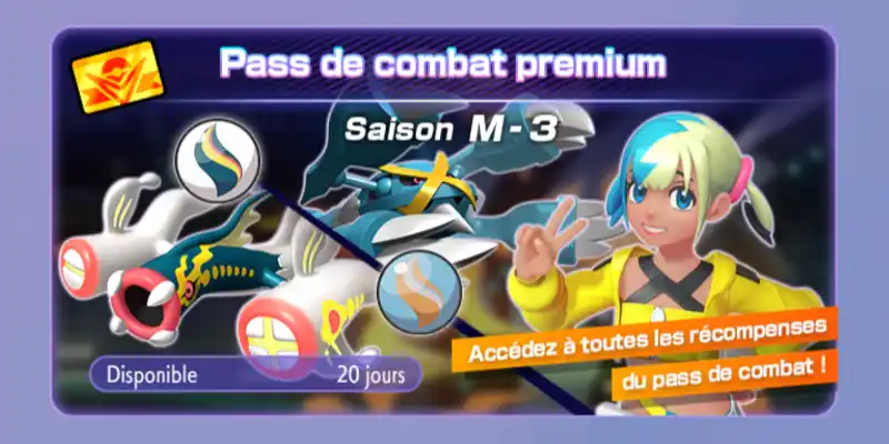 Liste complète des récompenses du Battle Pass M-3