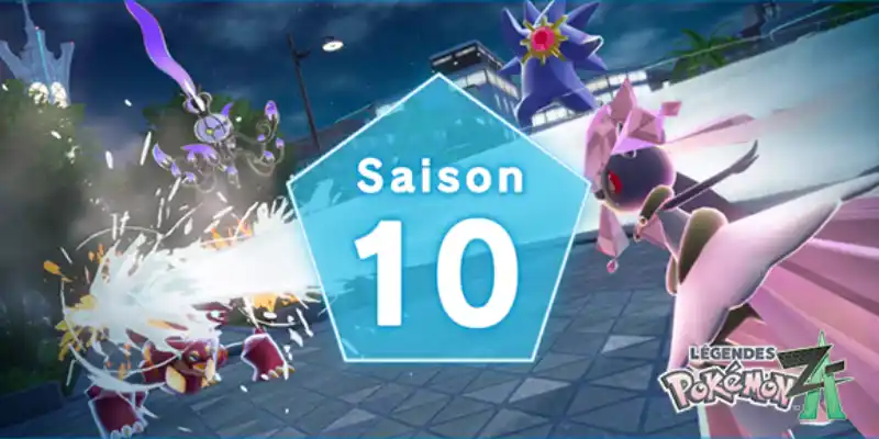 Saison 10 des combats classés de Légendes Pokémon Z-A : Méga-Gemmes à la clé