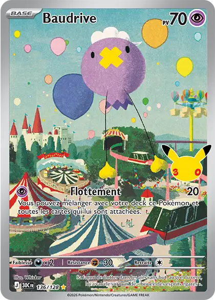 Baudrive, Carte 136/128