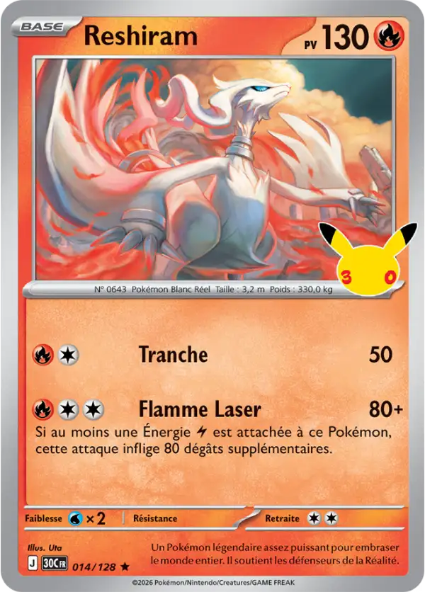 Reshiram, Carte 014/128