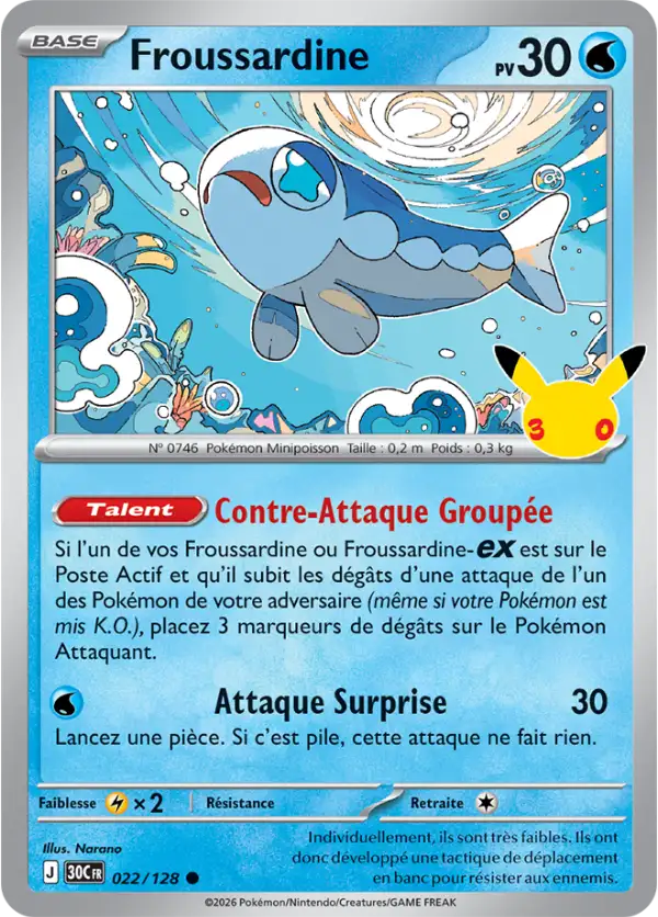Froussardine, Carte 022/128