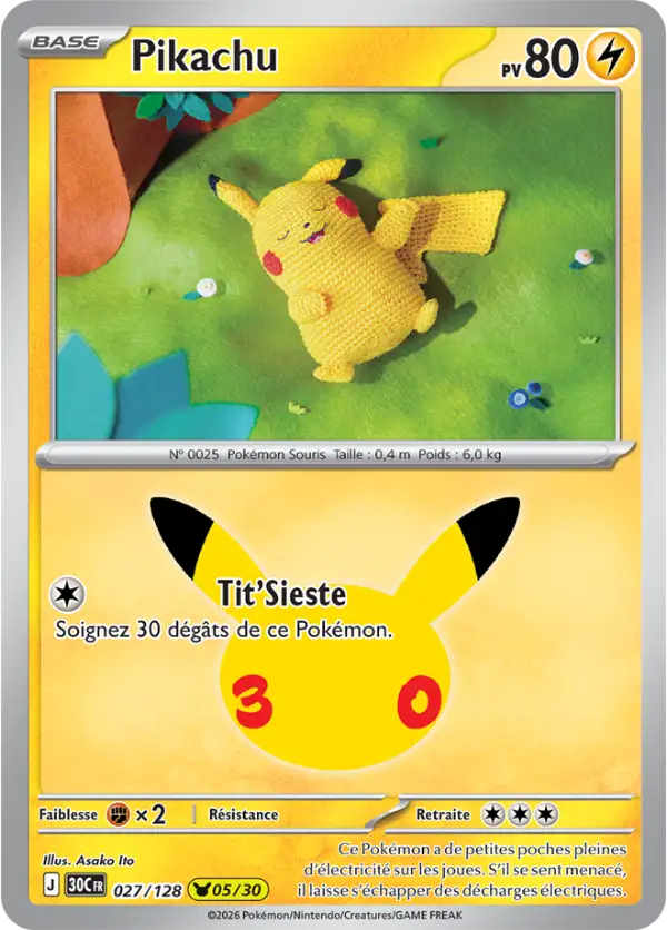 Pikachu, Carte 027/128