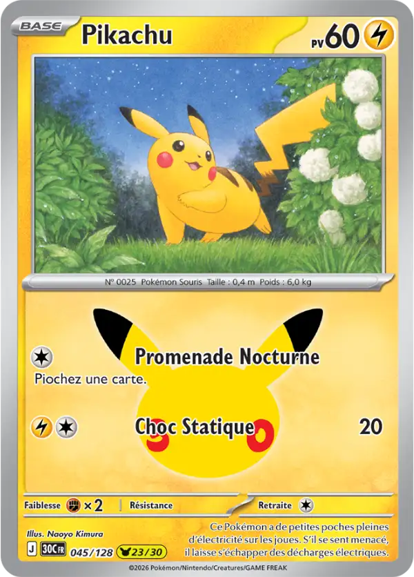Pikachu, Carte 045/128