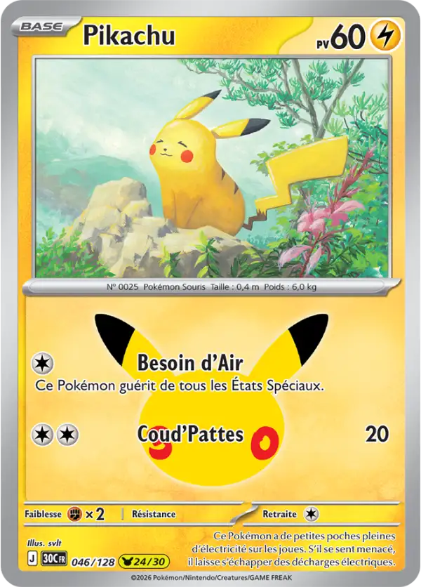 Pikachu, Carte 046/128
