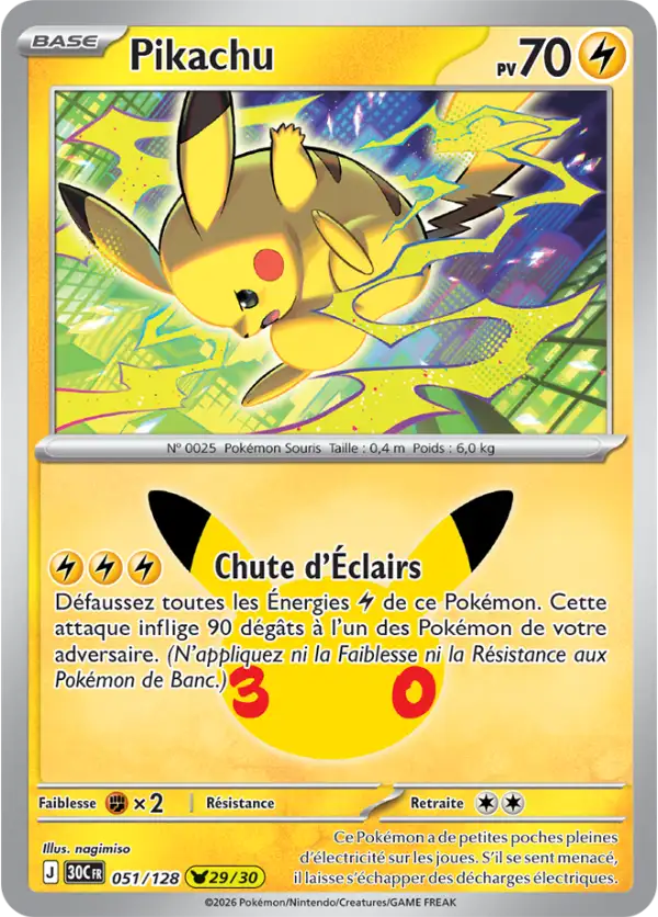 Pikachu, Carte 051/128