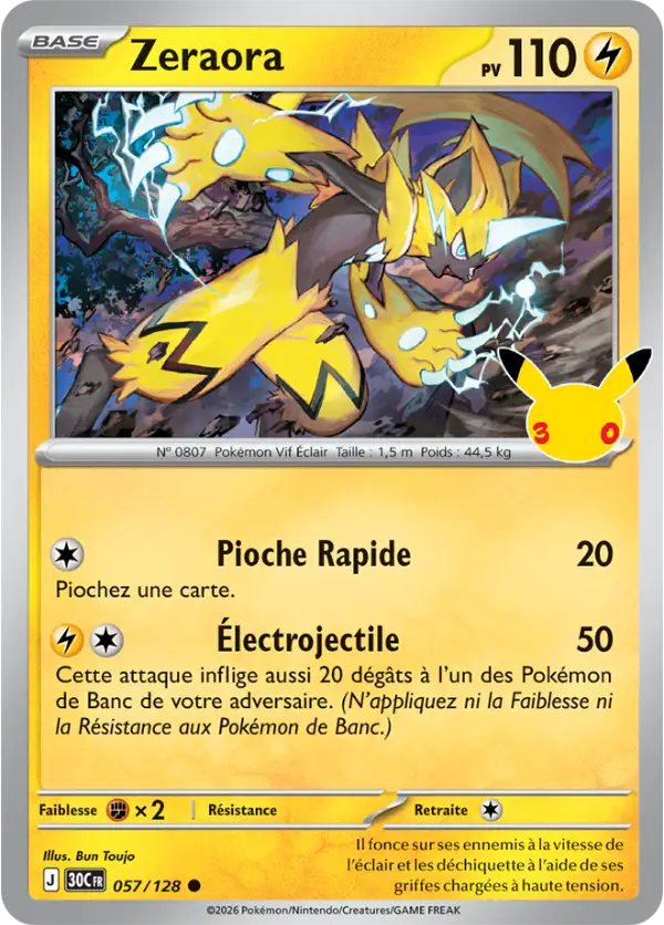 Zeraora, Carte 057/128