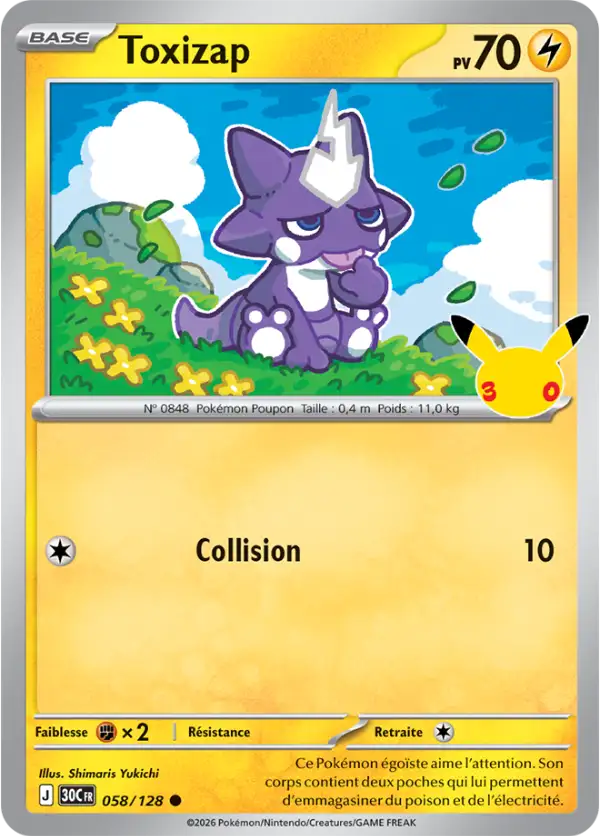 Toxizap, Carte 058/128