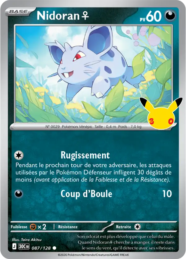 Nidoran ♀, Carte 087/128