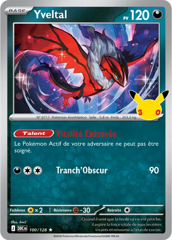 Yveltal, Carte 100/128