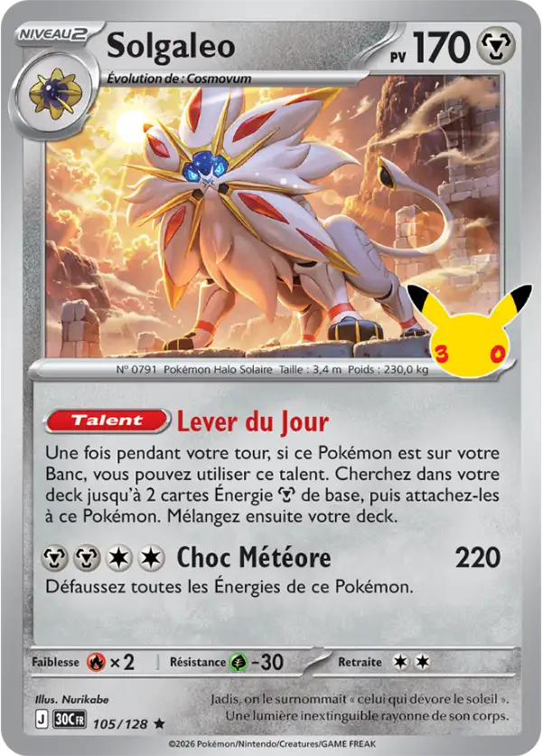 Solgaleo, Carte 105/128