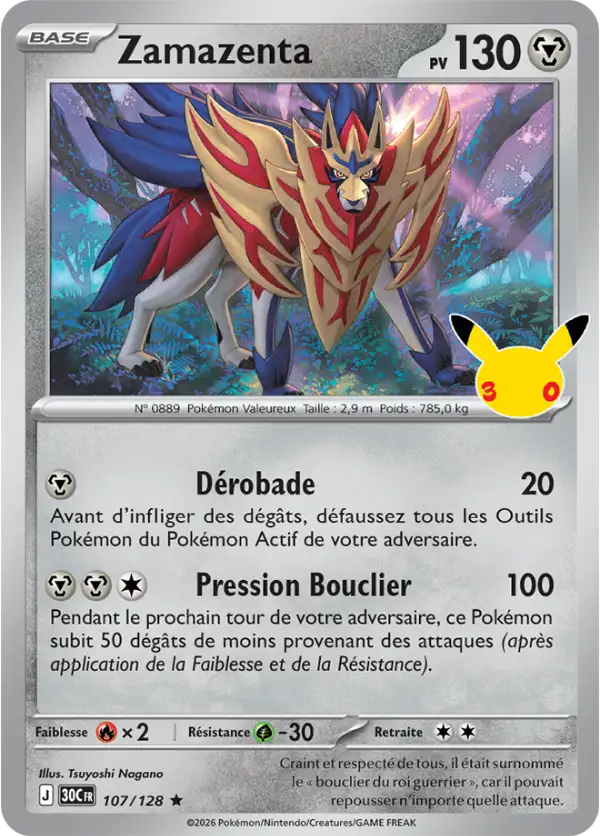 Zamazenta, Carte 107/128