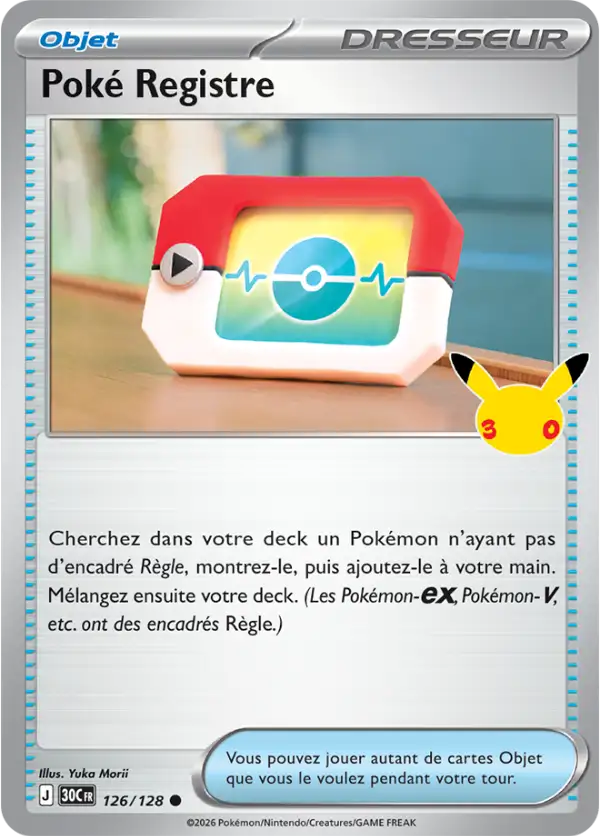Poké Registre, Carte 126/128