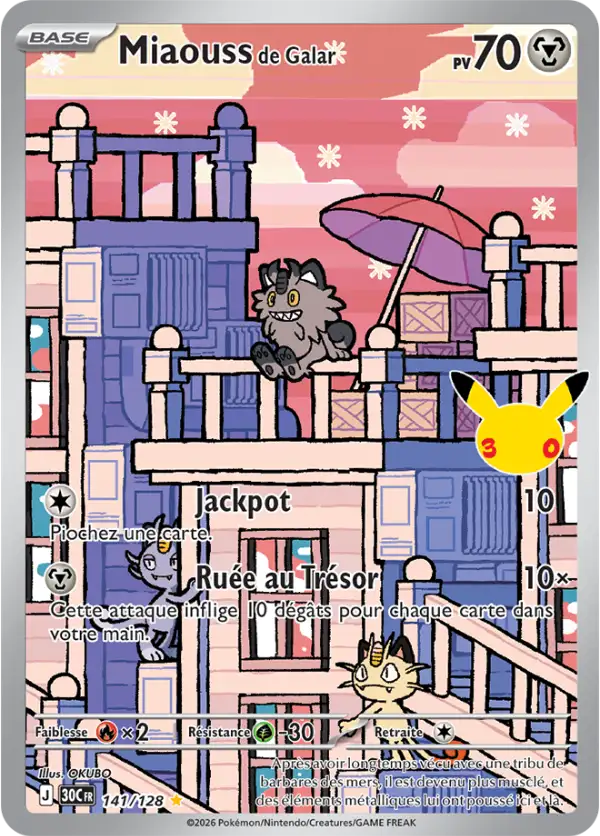 Miaouss de Galar, Carte 141/128