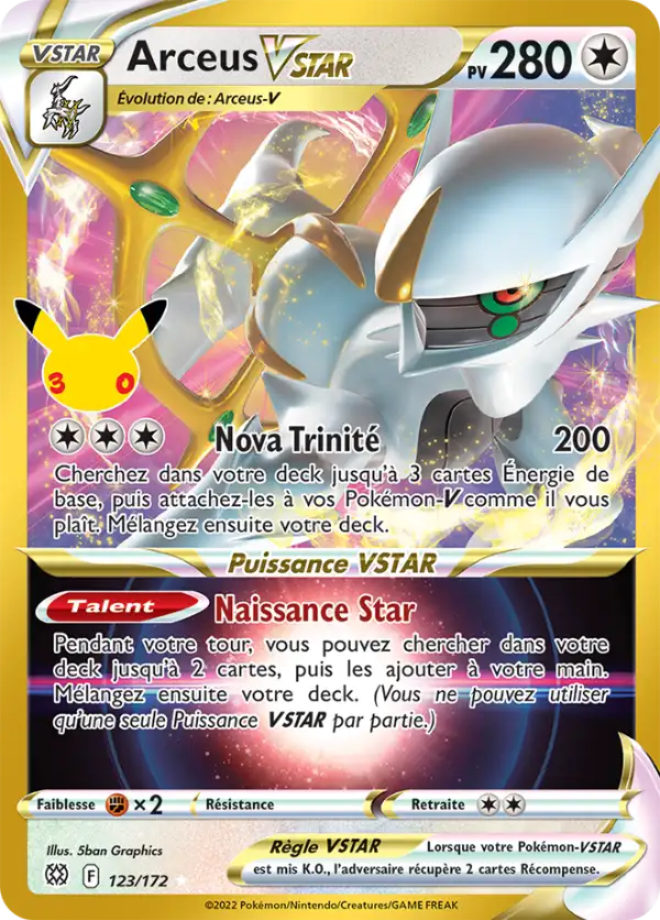 Arceus VSTAR, Carte BRS 123