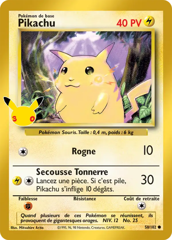 Pikachu, Carte BS 58