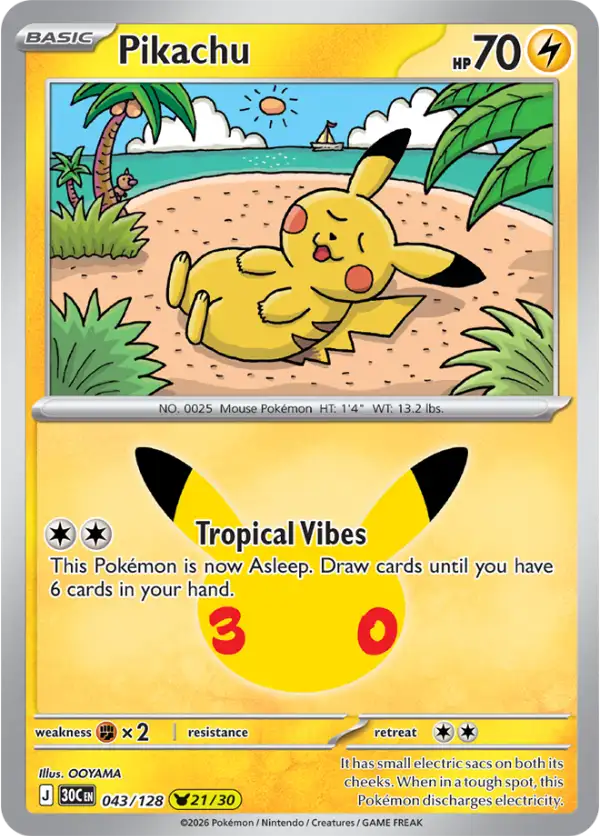 Pikachu ドイツ語版 ポケモンカード Pikachu - 19/68 (#30 Pikachu