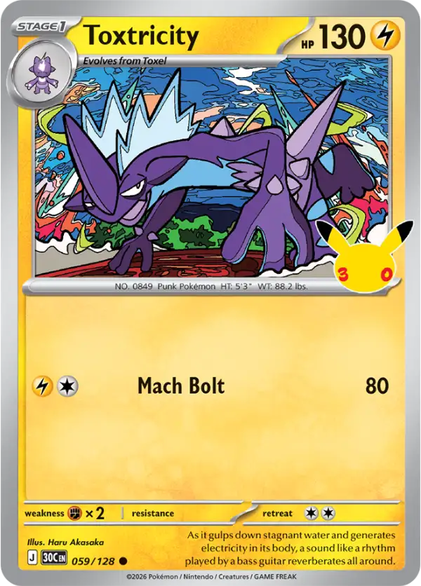 Toxtricity 30C 059 - Card price and info | Pokedexia