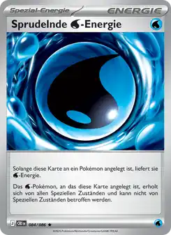 Sprudelnde Water-Energie