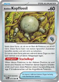 Antikes Kopffossil