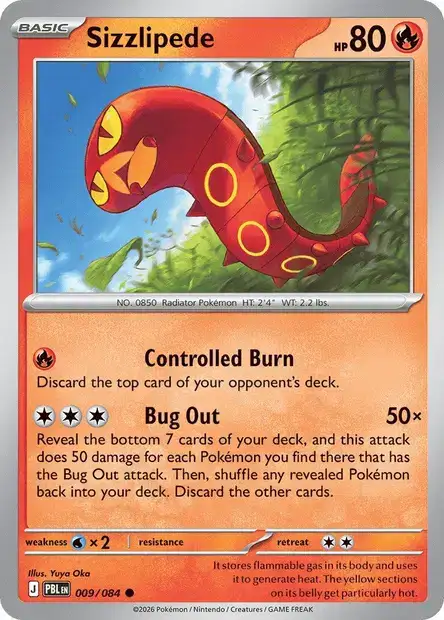 Sizzlipede PBL 009 - Card price and info | Pokedexia