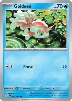 goldeen pokemon card value Japanese 118/165 sv2a TCG This attack does 10 damage times the number of heads Pokmon Card Old Back Goldeen