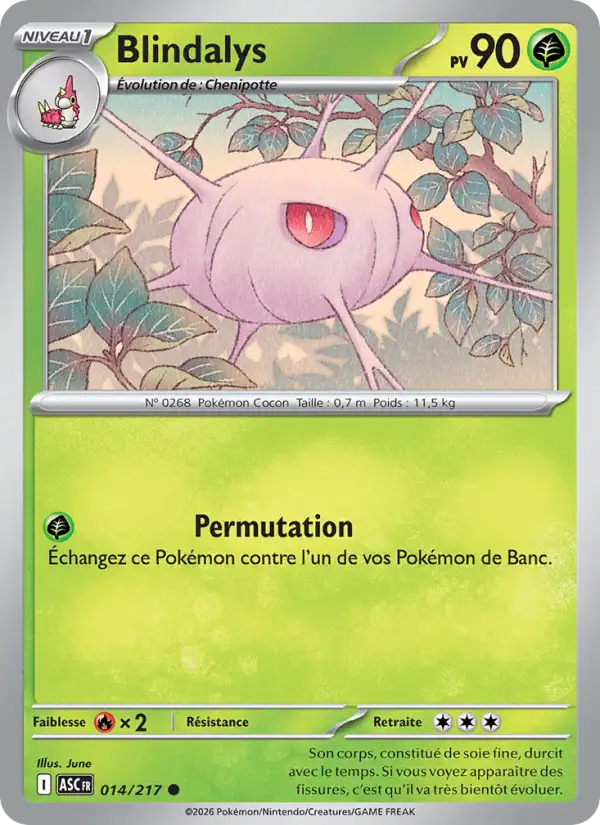 Carte Blindalys ASC 014 - Prix et infos - Héros Transcendants