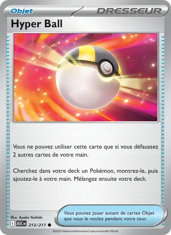 Carte Hyper Ball ASC 213 - Prix et infos - Héros Transcendants