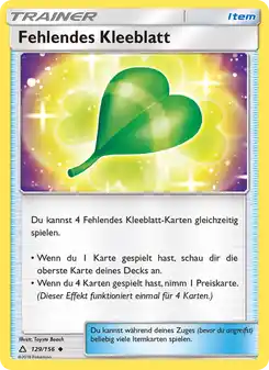 Fehlendes Kleeblatt