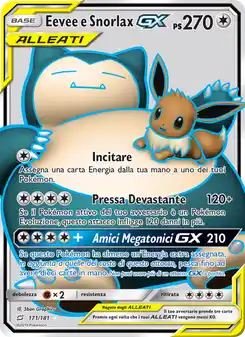 Eevee e Snorlax GX