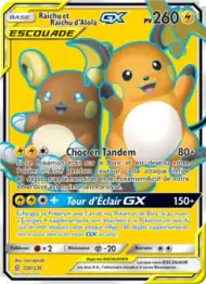 Raichu et Raichu d’Alola GX