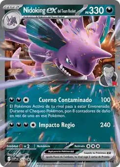 Nidoking ex del Team Rocket