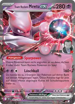 Team Rockets Mewtu-ex