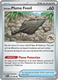 Antique Plume Fossil