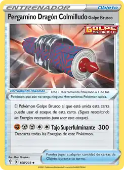 Pergamino Dragón Colmilludo Golpe Brusco