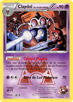 Claydol del Equipo Magma
