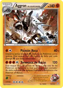 Aggron del Equipo Magma