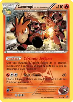 Camerupt del Equipo Magma