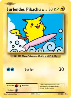 Surfendes Pikachu