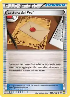 Lettera del Prof