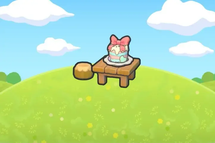 Coin gâteau adorable