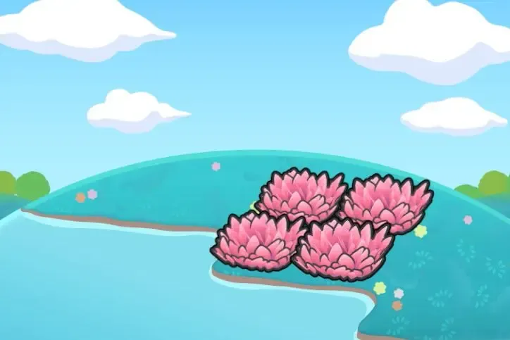 Hautes herbes roses riveraines