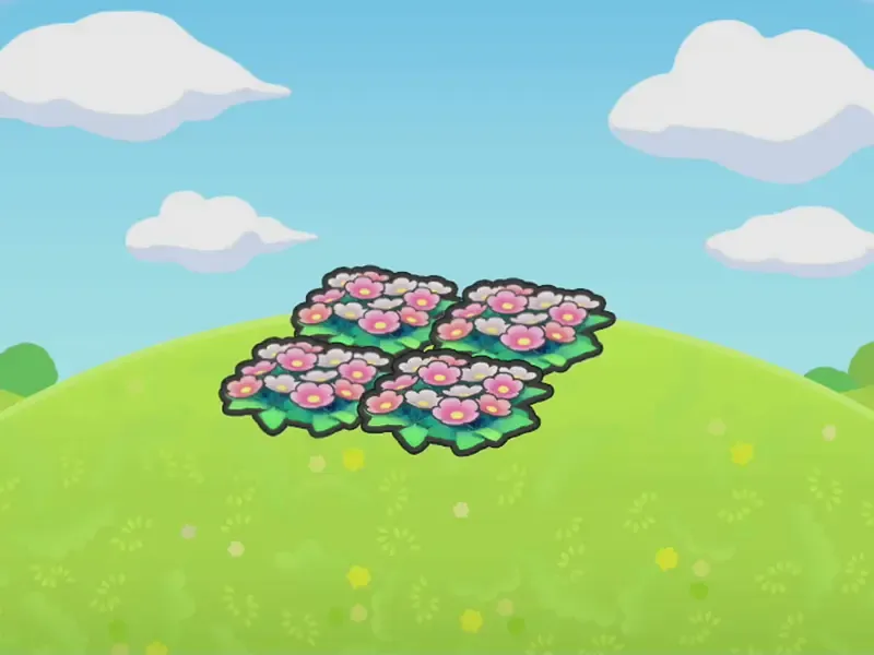 Joli parterre de fleurs