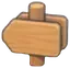 Panneau fléché
